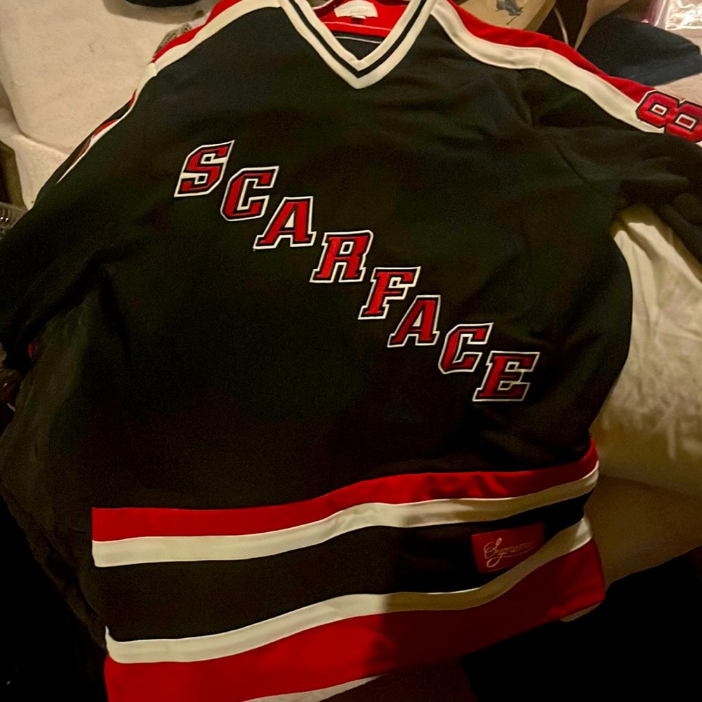 Supreme x Scarface hockey Jersey in size Large